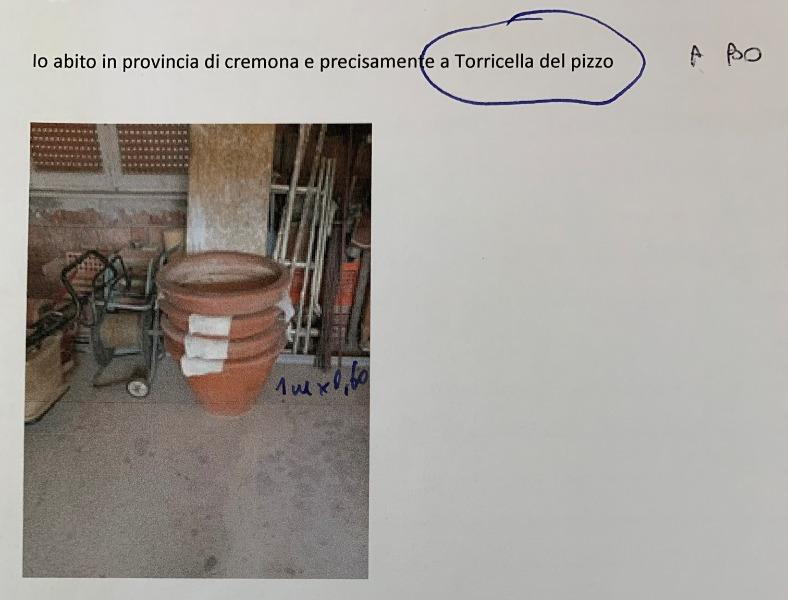 4 vasi terracotta Torricella del Pizzo (Cremona) - Bologna